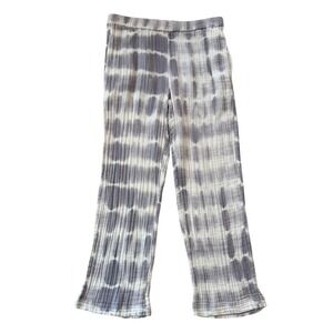 Voloshin Palladio Cropped Pant Ash Grey Tie Size Small Elastic Waist